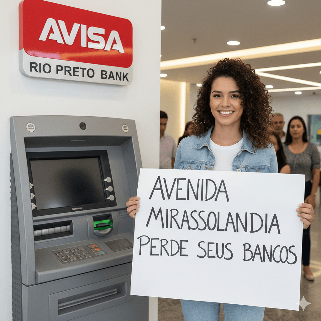 A mais importante avenida comercial da zona norte de rio preto perde cada vez mais as sua agências bancárias.