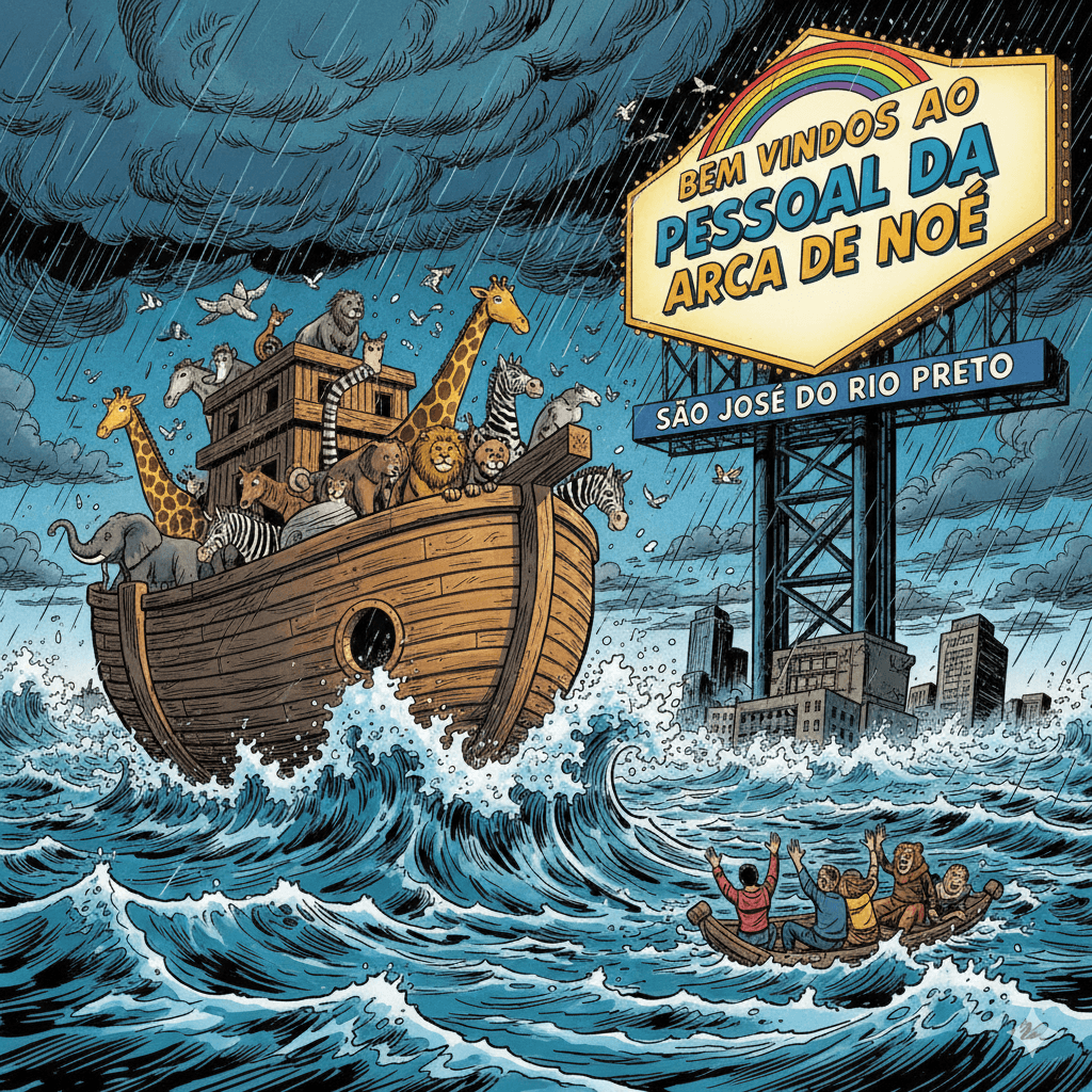 A nossa querida são josé do rio preto está sendo engolida pela chuva que não para mais de cair